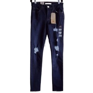 Levi's 711 Distressed Slim Skinny Jeans Size 2